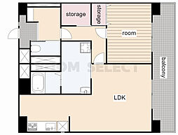 ファーストビル大樹 205 2階1LDKの間取り