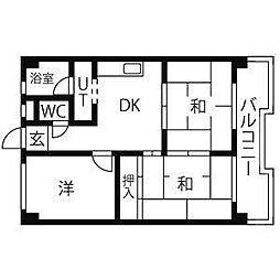 間取図画像 3DK