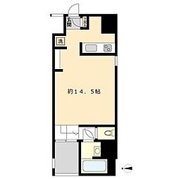 S-FORT六番町 9階ワンルームの間取り