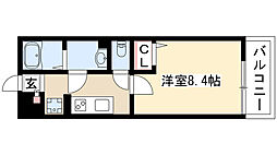 リブリ・御器所ザ・ファースト 1階1Kの間取り