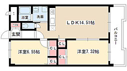 間取図画像 2LDK