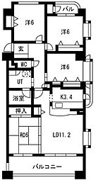 モアグレース比良 3階4LDKの間取り