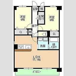 ヒルザコートII 2階/206