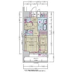 プレサンス上前津ディアシス 10階1LDKの間取り