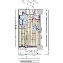 プレサンス上前津ディアシス 12階1LDKの間取り