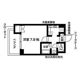 ウイステリア千種 10階1Kの間取り