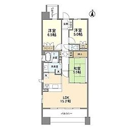 SS.FLAT桜山 12階3LDKの間取り