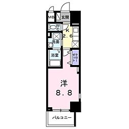 Ｂｒｉｇｈｔ　Ｇａｔｅ　名古屋 14階1Kの間取り