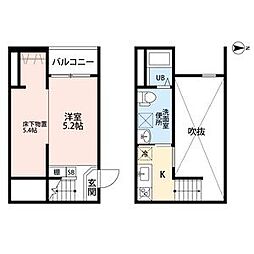 ルミエール十一番町(ルミエールジュウイチバンチ 2階ワンルームの間取り