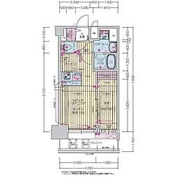プレサンス上前津ディアシス 11階1LDKの間取り