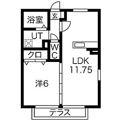 間取図画像 1LDK