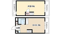 赤坂第一ビル 1階1DKの間取り