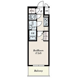 S-RESIDENCE豊国通 3階1Kの間取り