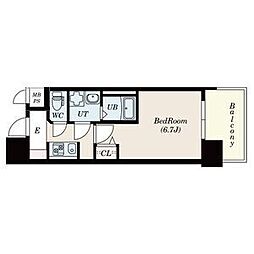 S-RESIDENCE上前津 11階1Kの間取り
