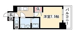 プレサンス桜通ザ・タイムズ 10階1Kの間取り