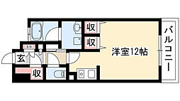 サンマリーノ 5階ワンルームの間取り