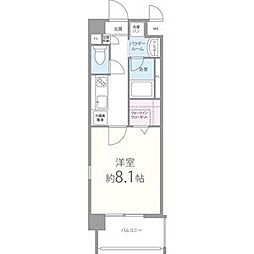 サルデーニャ 2階1Kの間取り
