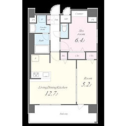 セイワパレス吹上公園 7階2LDKの間取り