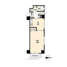 La　Douceur伏見 5階1DKの間取り