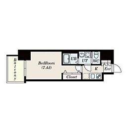 S-RESIDENCE名駅南 9階1Kの間取り