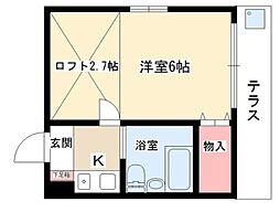 ハイツ上社 2階