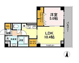 淳彩庵 7階1LDKの間取り