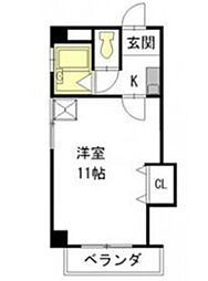 ティアイ池下 4階1Kの間取り