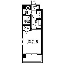 Merci 1階1Kの間取り