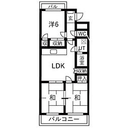 間取図画像 3LDK