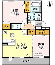 間取図画像 2LDK