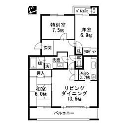 間取図画像 3LDK