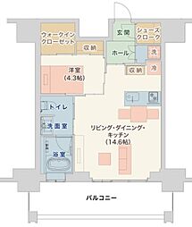 間取図画像 1LDK