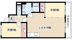 間取図画像 2LDK