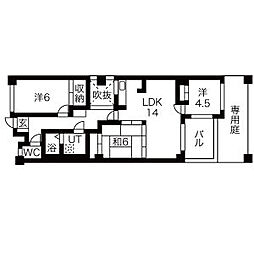 カーサソロチョウ 1階/1C