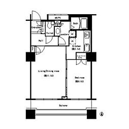 間取図画像 1LDK