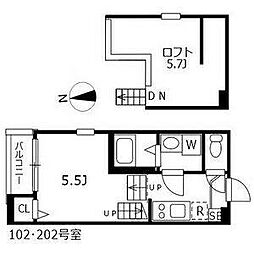 ハーモニーテラス車道 2階