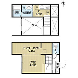 ミューズ ワンルームの間取図画像