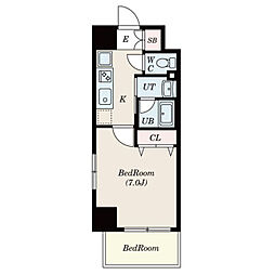 CITYSPIRE名駅前 1Kの間取図画像