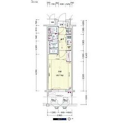 プレサンス上前津フィット 1Kの間取図画像