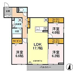 リヴェール的場 3階