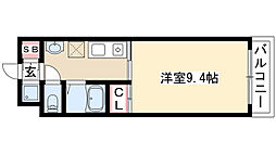 HF久屋大通レジデンス 1Kの間取図画像