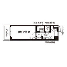 アル・ソーレ上前津 1Kの間取図画像
