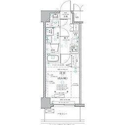ディアレイシャス泉 1Kの間取図画像