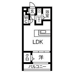 レジョイエ西高蔵駅 1LDKの間取図画像
