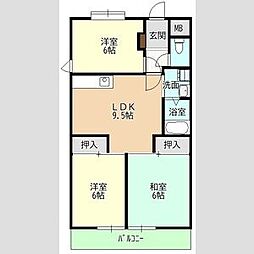 第2アンドービル 3LDKの間取図画像