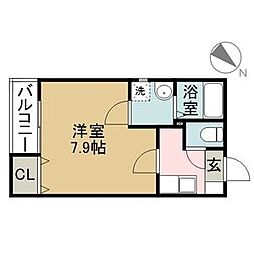 クレフラスト広川　A棟 1階/103