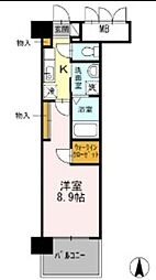 グランドソレイユ名駅 1Kの間取図画像