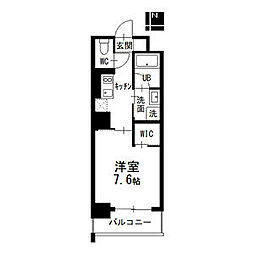 NISSYOBUILDING 1Kの間取図画像