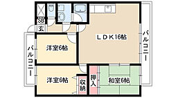 リーブル原II 4階/401