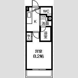 タウンライフ覚王山北 1Kの間取図画像